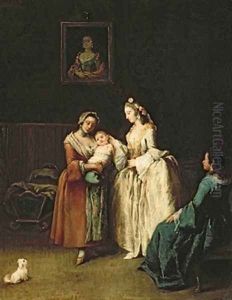 The Wet-Nurse by Pietro Longhi