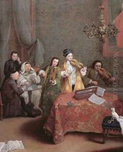The Concert 1741 by Pietro Longhi
