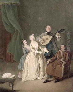 The Family Concert 1750 by Pietro Longhi