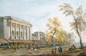 The Theatre des Italians by Jean-Baptiste Lallemand
