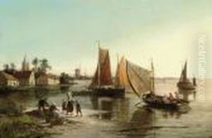 Selling The Day's Catch On The Banks Of A River