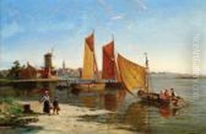 View Of Stavoren by William Raymond Dommersen