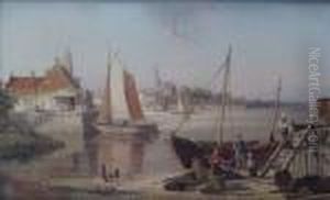Dommersen, , A Viewof Flushing by William Raymond Dommersen
