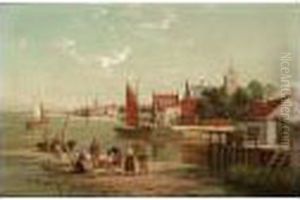 Figures By The River Amstel