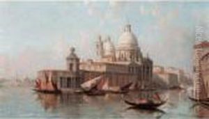 Santa Maria Della Salute; Palazzo Ducale, Venice by William Raymond Dommersen