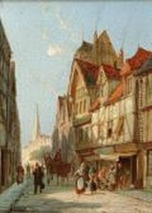 Rue De Bac, Rouen by William Raymond Dommersen