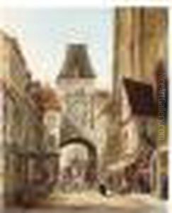 The Clock Tower, Rouen by William Raymond Dommersen