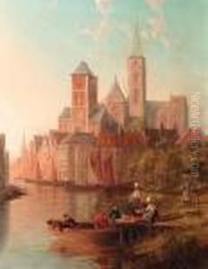 A View Of Strasbourg by William Raymond Dommersen