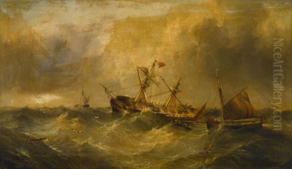 An English Ship In Distress - view 1
