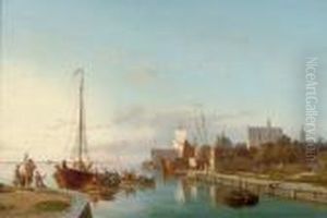 Unloading At A Dutch Quay