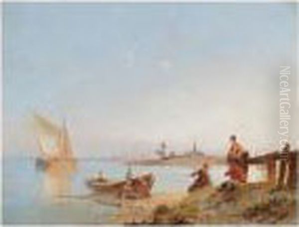 A River Scene In Holland - view 1