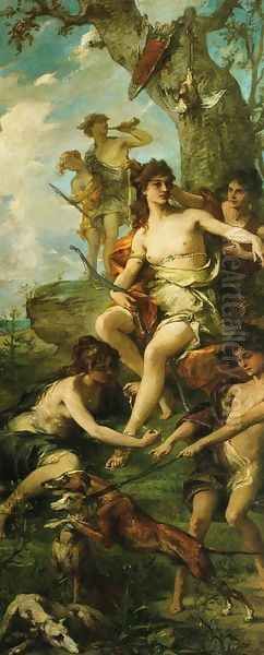 Artemis among the Wood Nymphs - view 1