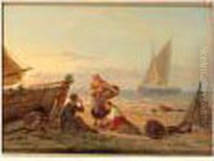 Sorting The Day's Catch by Pieter Cornelis Dommershuijzen