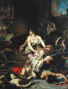Joash Saved from the Massacre of the Royal Family by Henri Leopold Levy