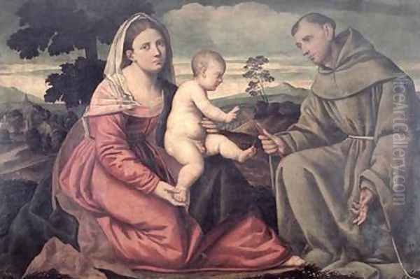 Madonna and Child with St Francis 1540 - view 1
