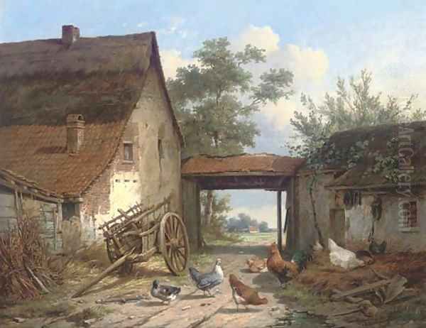 Poultry in the farmyard - view 1