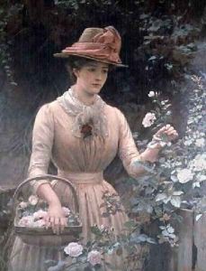 Picking Roses by Charles Sillem Lidderdale