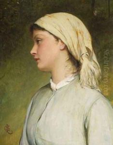 Portrait Study for Sarah by Charles Sillem Lidderdale
