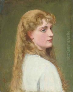 A young beauty 4 by Charles Sillem Lidderdale