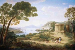 Classical Landscape 1749 by Hendrik Frans van Lint (Studio Lo)