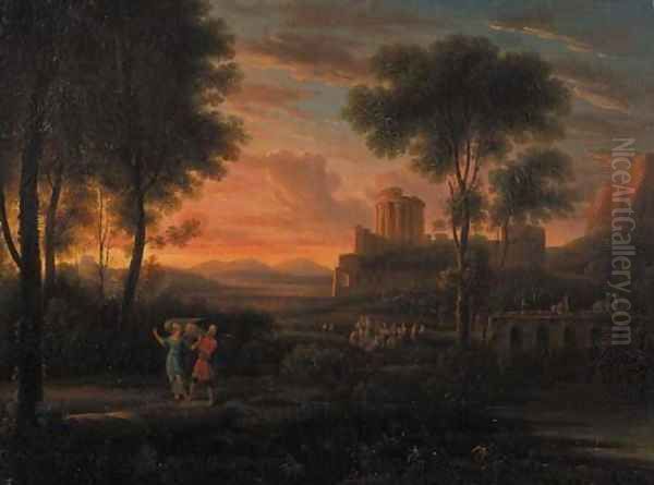 Tobias and the Angel in an Italianate landscape - view 1