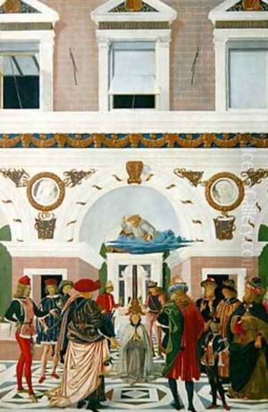 St Bernardino of Siena 1380-1444 healing a deaf blind mute 1473 - view 1