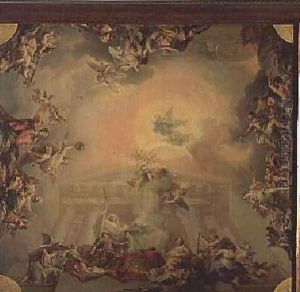 Sketch for a ceiling painting The Institution of the Order of St Charles III