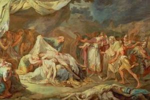 Cyrus the Great before the bodies of Abradatus and Pantheus