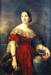 Mrs Aaron Vail Emilie Salles 1842 by Vicente Lopez y Portana