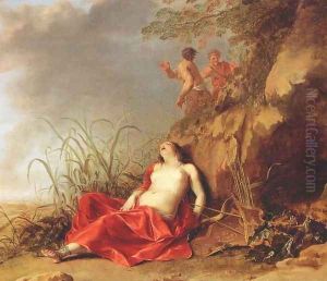 Sleeping Nymph by Dirck van der B Lisse