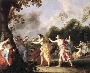 Blind Man's Buff by Dirck van der B Lisse