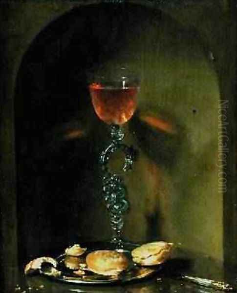 Still Life with Bread and Wine Glass - view 1