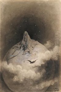 Doubting, Dreaming Dreams No Mortal Ever Dared To Dream Before by Gustave Dore