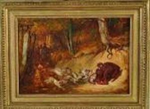chasse A Courre Au Sanglier by Gustave Dore