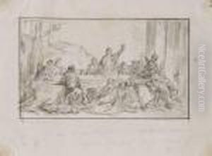 Scene De Banquet by Gustave Dore