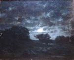 Paysage Au Clair De Lune by Gustave Dore