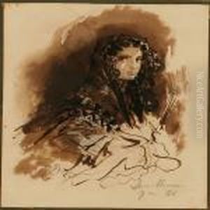 Portrait Of A Spanish Woman by Gustave Dore