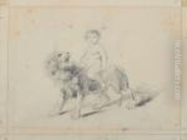 Ercole Fanciullo Che Cavalca Un Leone - view 1