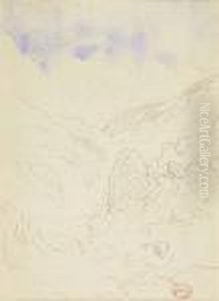 Study Of A Mountainous Landscape - view 1