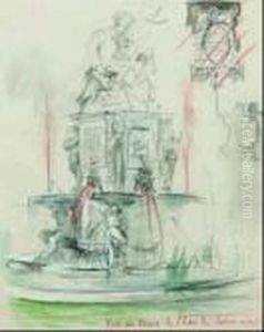 Projet Pour Le Monument D'alexandre Dumas by Gustave Dore