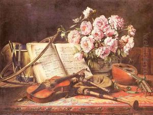 A Musical Still Life by Charles Antoine Joseph Loyeux