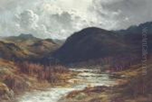 Mountain Landscape With A Storm Approaching - view 1