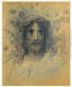 Tete De Christ A La Couronne D'epines by Gustave Dore