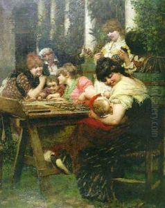Familiar scene by Egisto Lancerotto