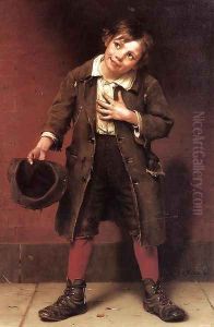 shepard boy by Fritz von Lenbach