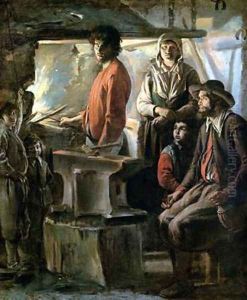 The Forge by Louis Le Nain