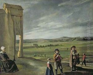 Landscape with Peasants by Louis Le Nain