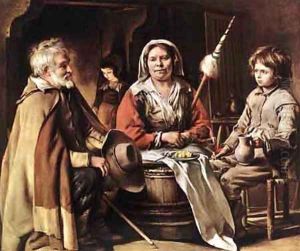 Peasant Interior 1642 by Louis Le Nain