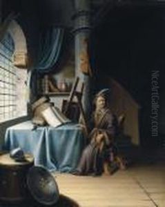 A Scholar In His Study by Gerrit Dou