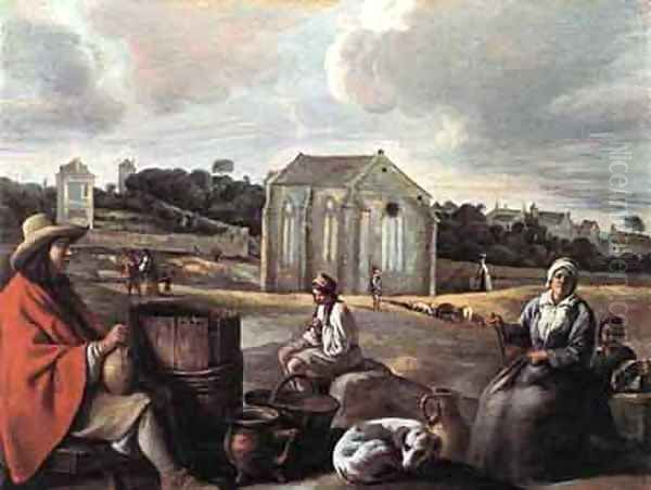 Landscape with Peasants and a Chapel - view 1